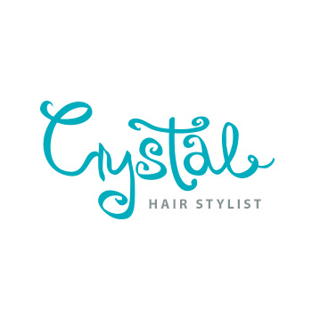Crystal hair stylist logo by Purely Pacha