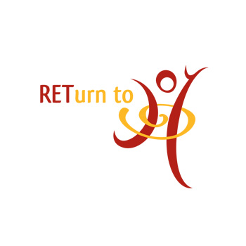 Return to Joy Rapid Eye Technician logo by Purely Pacha