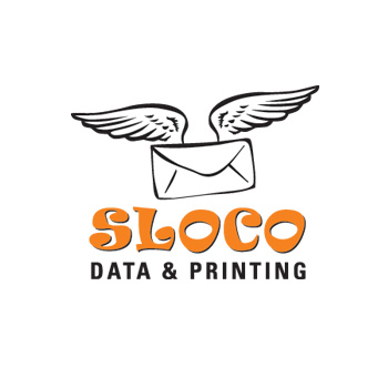 SLOCO Data and Printing mailing service logo by Purely Pacha