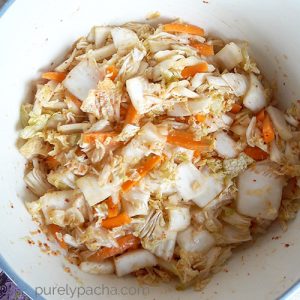 Kimchi mixed
