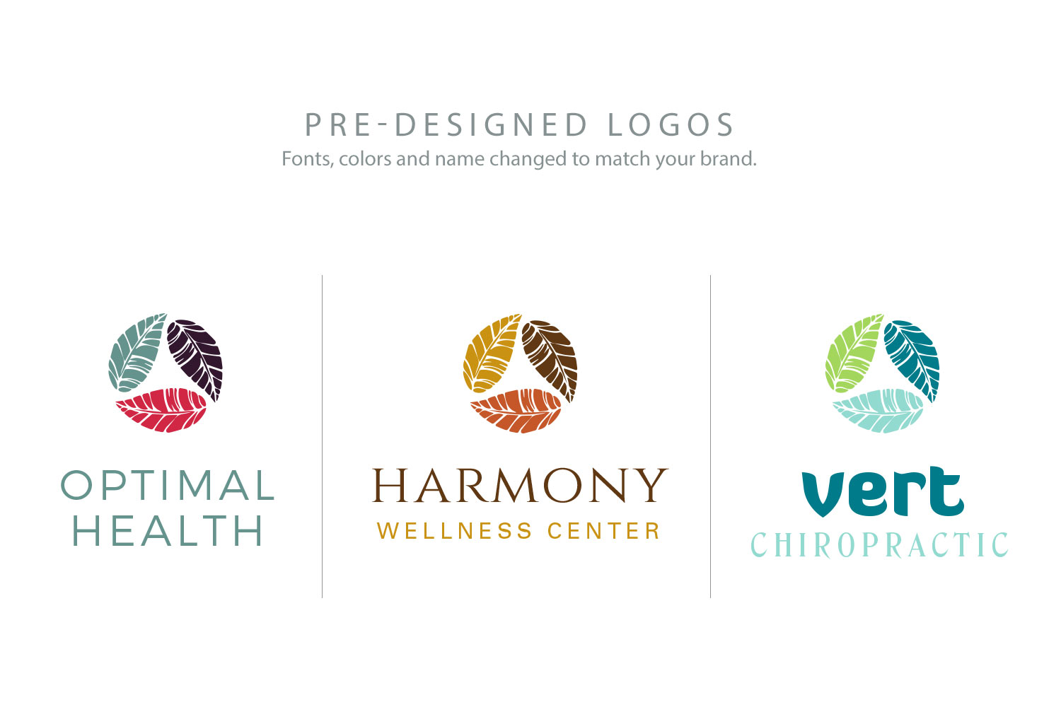 pre-designed logos by purely pacha